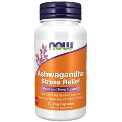 Now Foods Ashwagandha Stress Relief 60 veg kapsułek