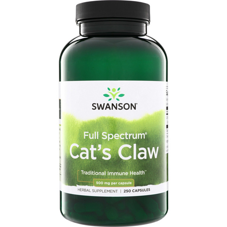 Swanson Koci Pazur (Cat's Claw) 500 mg 250 kapsułek