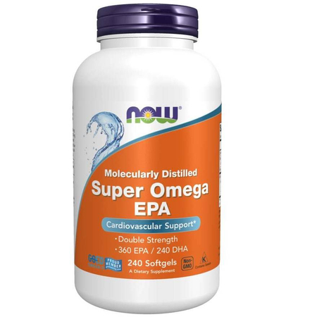 Now Foods Super Omega EPA Fish Oil, Double Strength 240 kapsułek