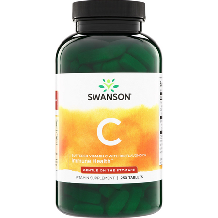 Swanson Witamina C 1000 mg Buforowana + Bioflawonoidy 250 tabletek