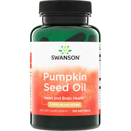 Swanson Olej z pestek Dyni (Pumpkin Seed Oil) 1000 mg 100 kapsułek