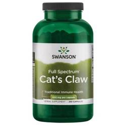 Swanson Koci Pazur (Cat's Claw) 500 mg 250 kapsułek