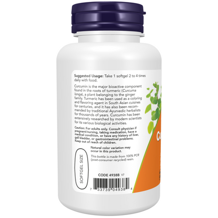 Now Foods Turmeric Curcumin Gels 60 kapsułek