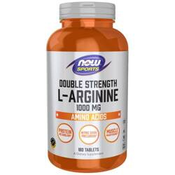 Now Foods L-Arginina Double Strength 1000 mg 180 tabletek