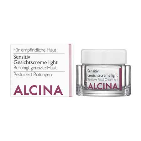 ALCINA For sensitive skin Sensitive Facial Cream Light – krem do twarzy kojący (light), do skóry wrażliwej, 50 ml