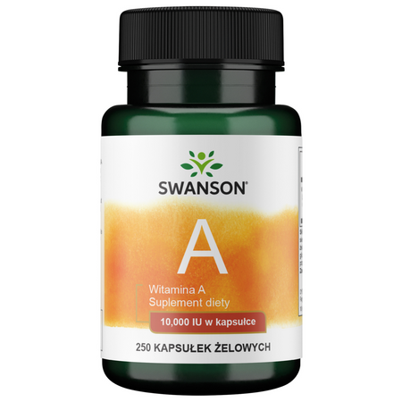 Swanson Witamina A 10000 iu 250 kapsułek