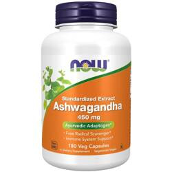 Now Foods Ashwagandha 450 mg 180 kapsułek