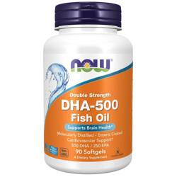 Now Foods DHA-500 Fish Oil Double Strength 90 kapsułek