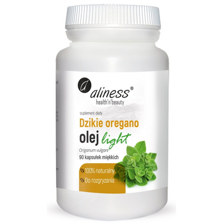 Aliness Olej z Dzikiego Oregano Light 90 kapsułek
