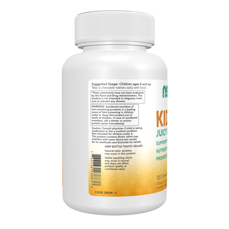 Now Foods Kid Vits Juicy Orange 120 tabletek