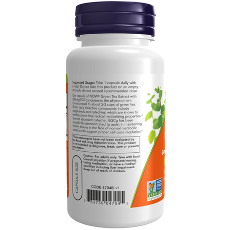 Now Foods EGCg Green Tea Extract 400 mg 180 kapsułek