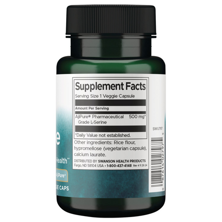 Swanson AjiPure L-Seryna 500 mg 60 kapsułek