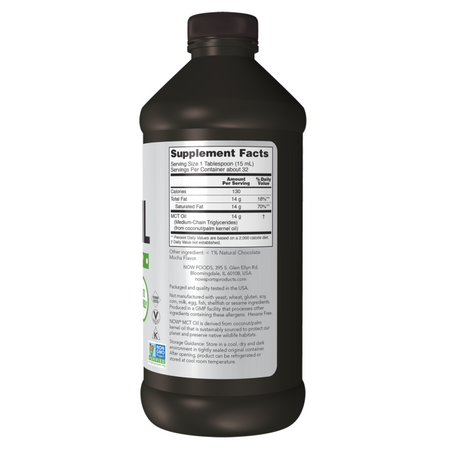 Now Foods Olej MCT Chocolate Mocha 473 ml