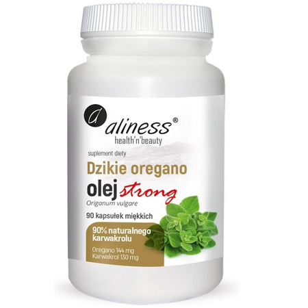 Aliness Olej z Dzikiego Oregano Strong 90 kapsułek