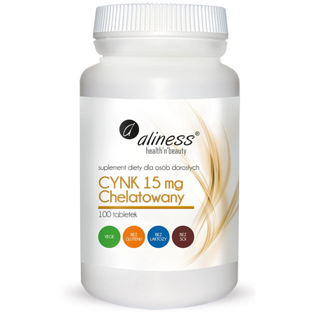 Aliness Cynk Chelatowany 15 mg 100 tabletek