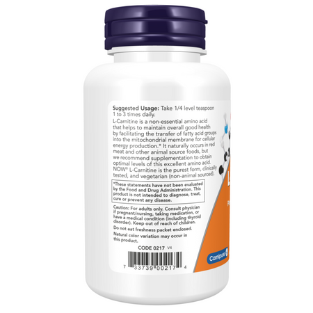 Now Foods L-Karnityna Pure Puder 85 g