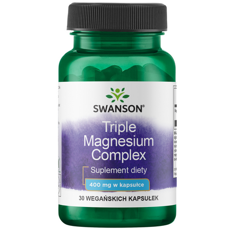 Swanson Triple Magnesium Complex 400 mg 30 kapsułek
