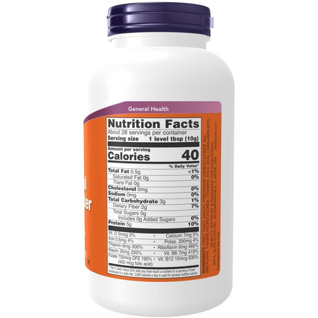 Now Foods Nutritional Yeast Puder 284 g