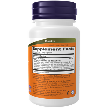 Now Foods Probiotic-10 25 Billion 50 kapsułek