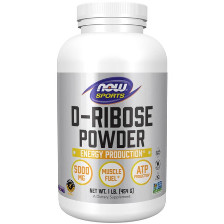 Now Foods D-Ryboza (D-Ribose) Puder 454 g