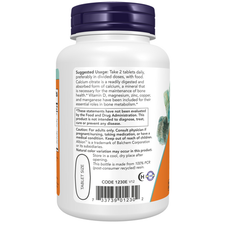 Now Foods Cytrynian Wapnia 100 tabletek