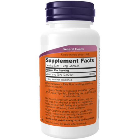 Now Foods Koenzym Q10 30 mg 240 kapsułek