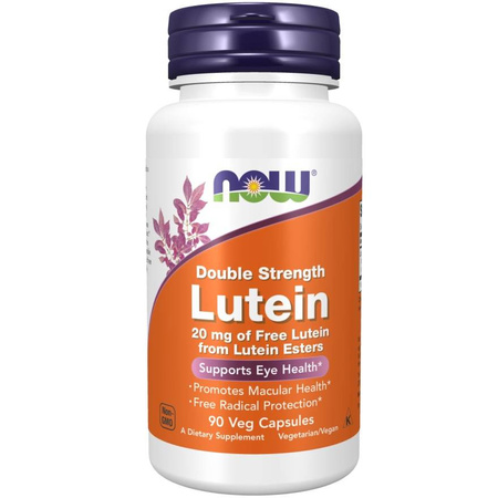 Now Foods Luteina 20 mg Double Strength 90 kapsułek