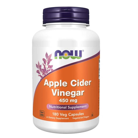 Now Foods Apple Cider Vinegar 450 mg 180 kapsułek