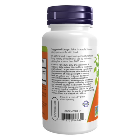 Now Foods Dziurawiec (St. John's Wort) 300 mg Extract 100 veg kapsułek