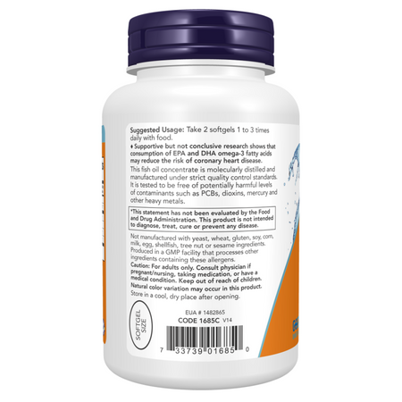 Now Foods Omega-3 Mini Gels Fish Oil 180 kapsułek