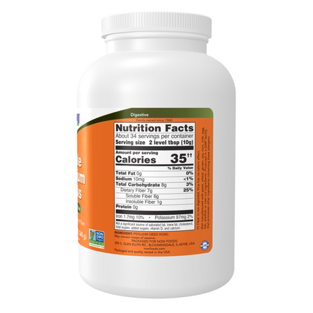 Now Foods Psyllium Husks, Whole 340 g