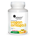 Aliness Vegan Omega-3 DHA 500 mg Forte 60 vege kapsułek