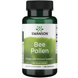 Swanson Bee Pollen (Pyłek Pszczeli) 400 mg 100 kapsułek