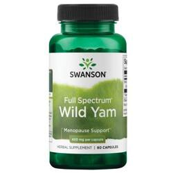 Swanson Pochrzyn Włochaty (Wild Yam) 400 mg 60 kapsułek