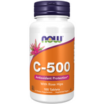 Now Foods Witamina C 500 mg z Dziką Różą 100 tabletek