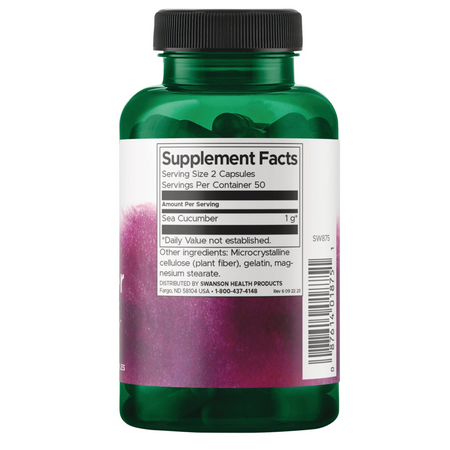 Swanson Sea Cucumber 500 mg 100 kapsułek