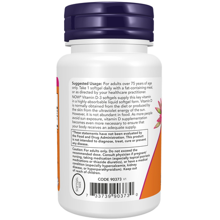 Now Foods Witamina D3 4000 iu 240 kapsułek