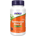 Now Foods Sambucus Zinc-C 60 tabletek