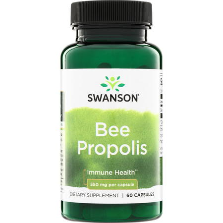 Swanson Kit Pszczeli (Bee Propolis) 550 mg 60 kapsułek