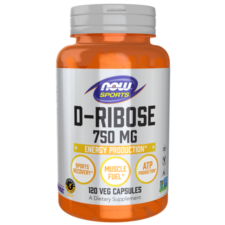 Now Foods D-Ryboza (D-Ribose) 750 mg 120 veg kapsułek