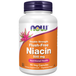 Now Foods Niacyna Double Strength 500 mg Flush Free 90 veg kapsułek