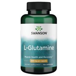 Swanson L-Glutamina 500 mg 100 kapsułek