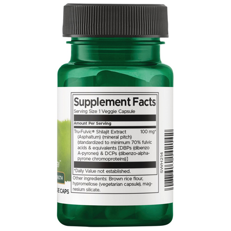 Swanson Shilajit Extra Strength Extract 100 mg 30 kapsułek