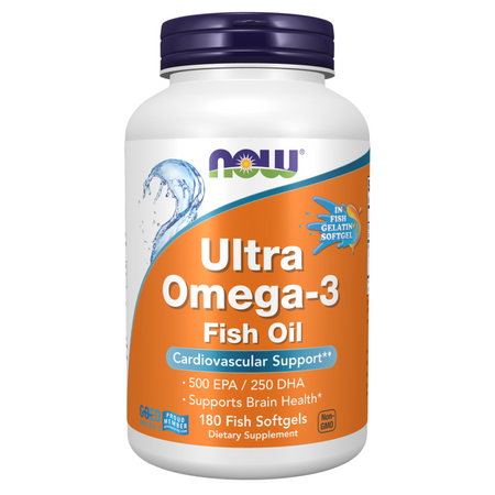 Now Foods Ultra Omega-3 (Fish Gelatin) 180 kapsułek