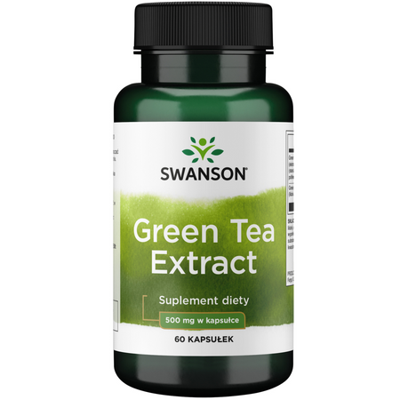 Swanson Zielona Herbata (Green Tea) Extract 500 mg 60 kapsułek