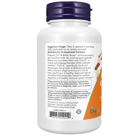Now Foods Probiotic-10 i Bifido Boost 90 kapsułek