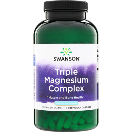 Swanson Triple Magnesium Complex 400 mg 300 kapsułek