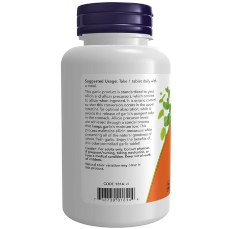 Now Foods Garlic 5000 90 tabletek