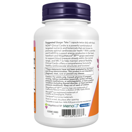 Now Foods Clinical Cardio 90 veg kapsułek