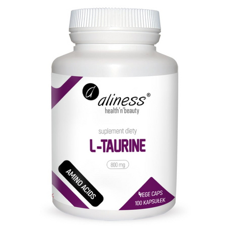 Aliness L-Tauryna 800 mg 100 kapsułek vege